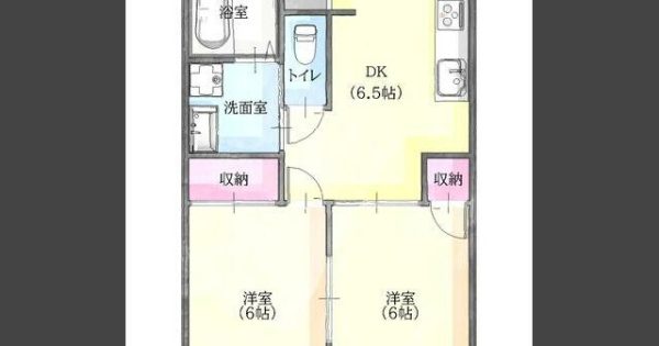 間取図_2DK(外観)