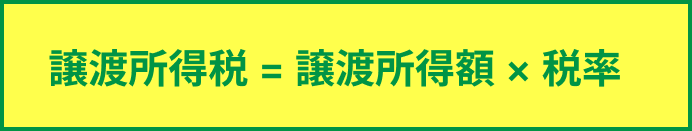 譲渡所得税の計算方法