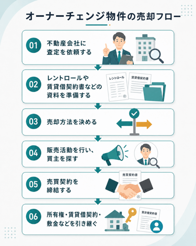 オーナーチェンジ物件の売却の流れ