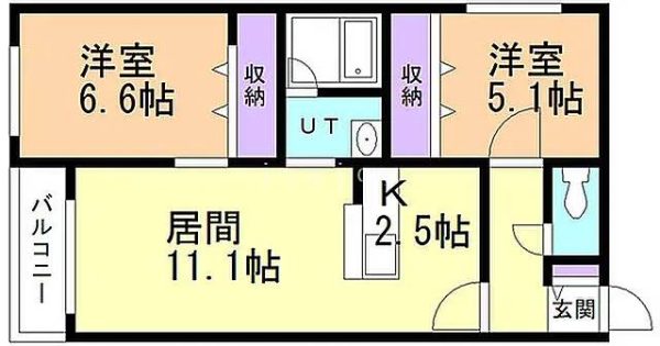 間取図_2LDK(外観)
