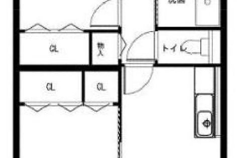 間取図(2DK)(外観)