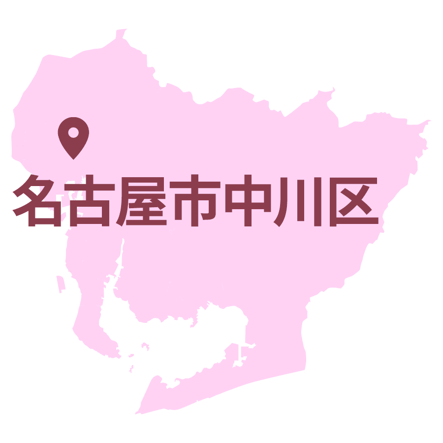 名古屋市中川区のエリアマップ
