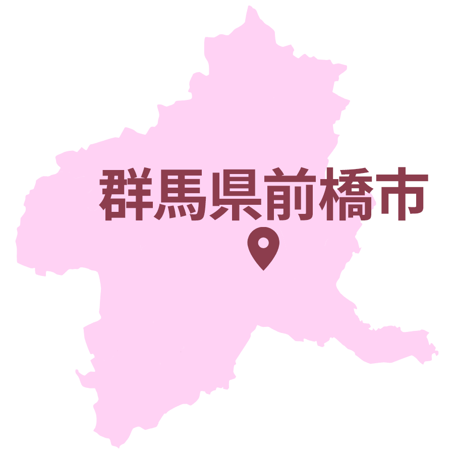 群馬県前橋市のエリアマップ