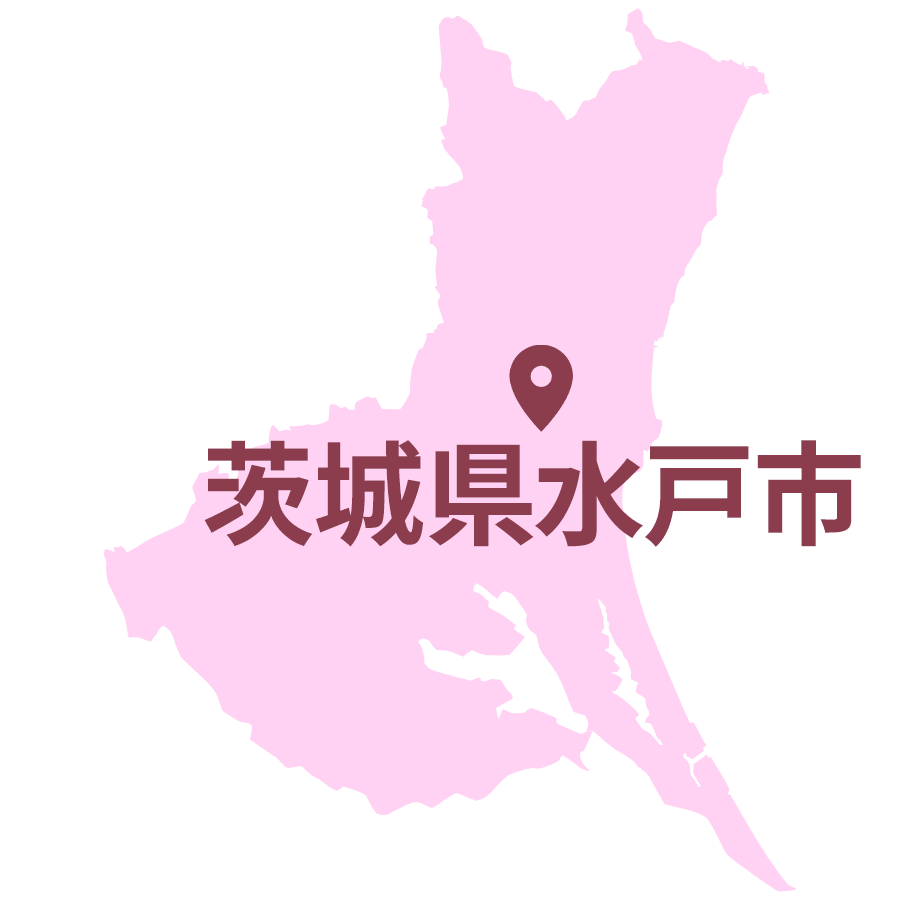 茨城県水戸市のエリアマップ