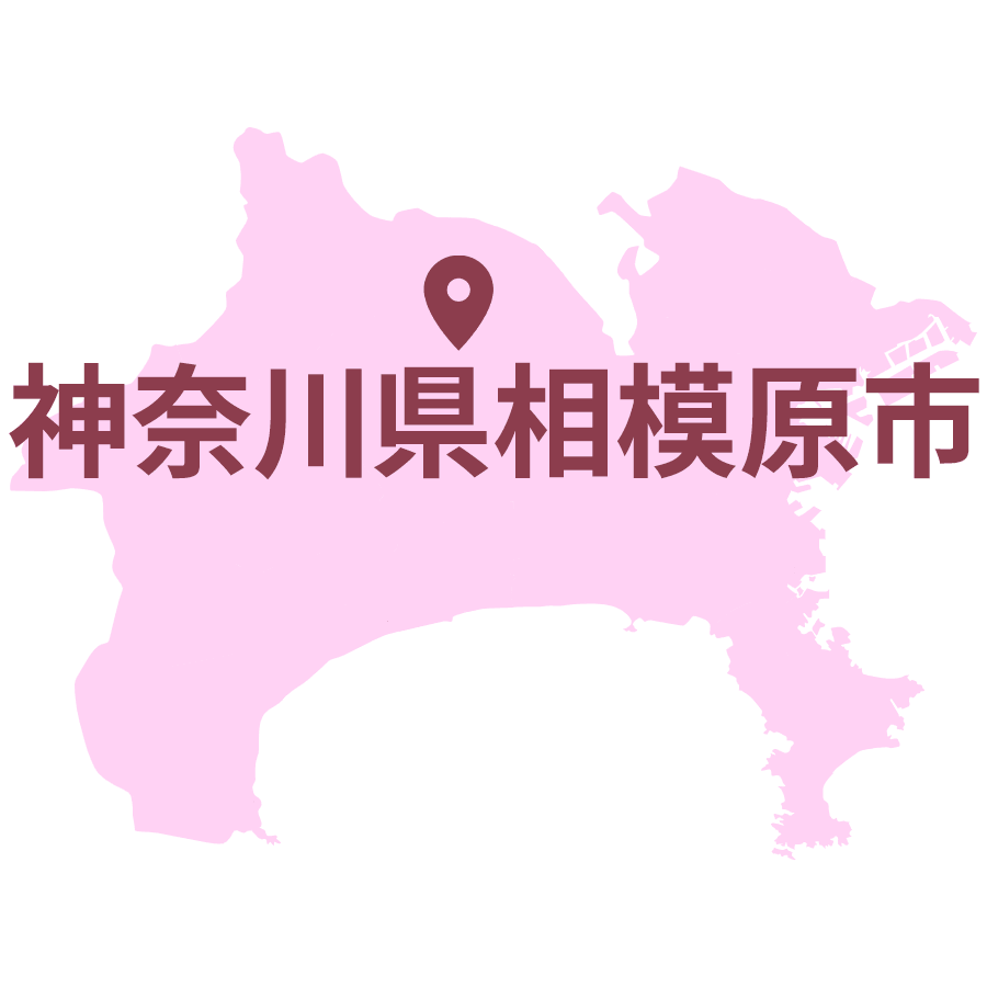 神奈川県相模原市のエリアマップ