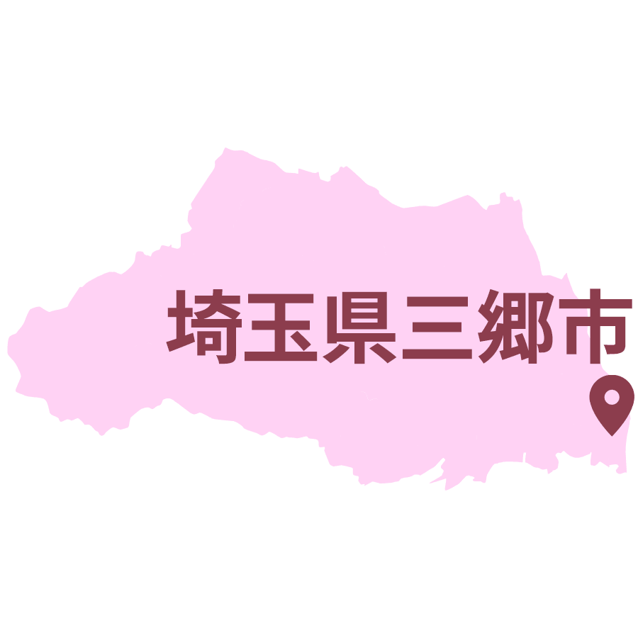 埼玉県三郷市のエリアマップ